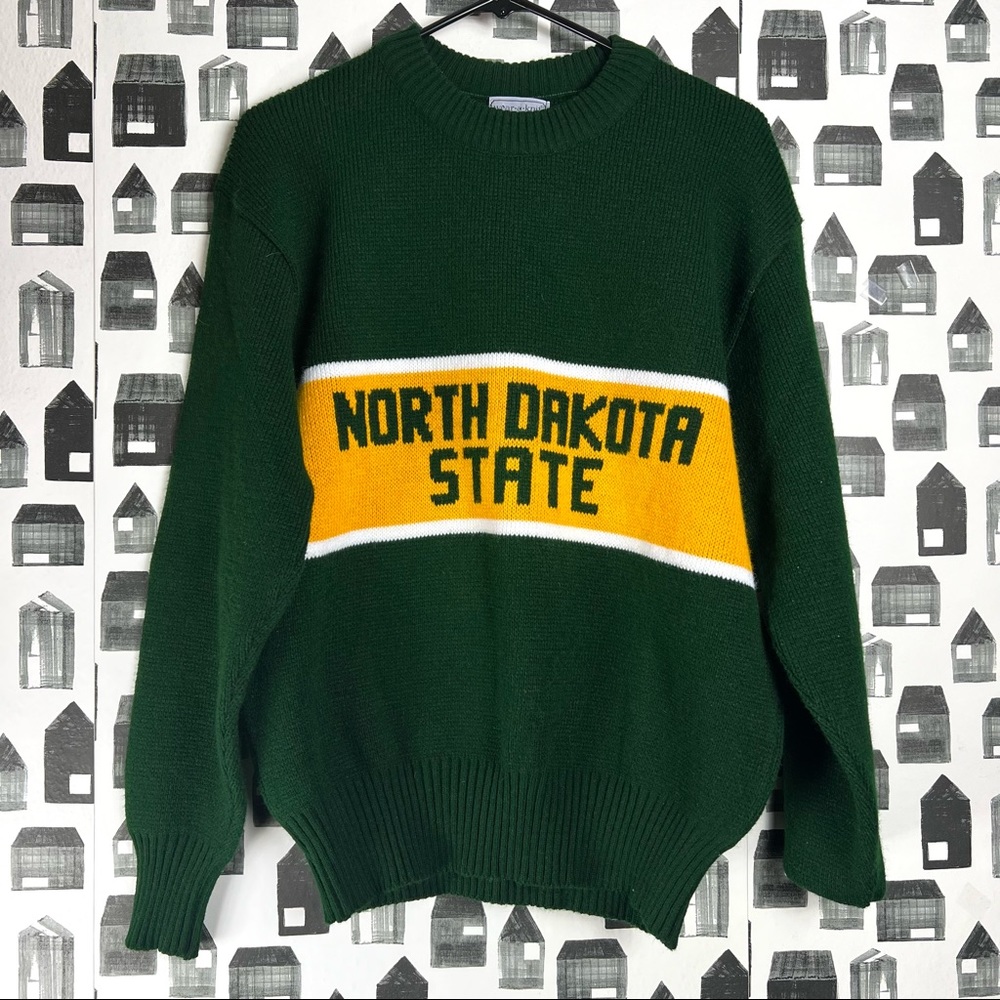 Wear A Knit North Dakota State Collegiate Vintage Knit Sweater